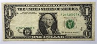 1999 $1 FEDERAL RESERVE NOTE ( ERROR NOTE)