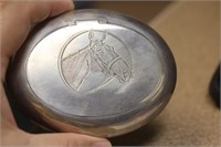 English Sterling Hallmark Horse Snuff Box