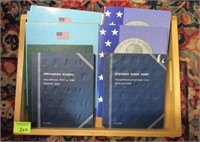 COLLECTION OF COIN BOOKS WITH CONTENTS