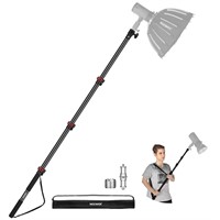 NEEWER 7.5ft/230cm Boom Pole Stand, Portable Teles