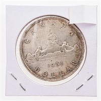 Canada 1951 Silver Dollar