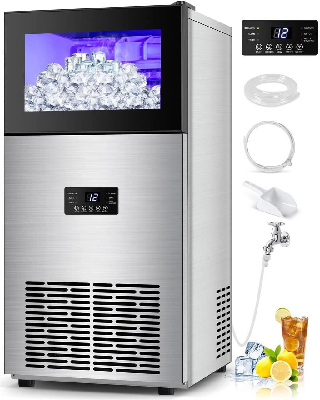 Commercial Ice Maker  160Lbs/24H  35Lbs Capacity.