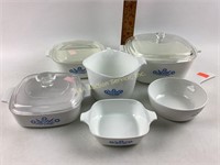 Set of Corning Ware Dishes, some w Lids.