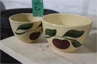 2- Farmers Grain & Stock Watts Ware Bowls