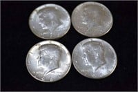 (4) Uncirculated Kennedy Half Dollars 90% Silver