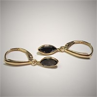 $2300 10K  Black Diamond(1.8ct) Earrings