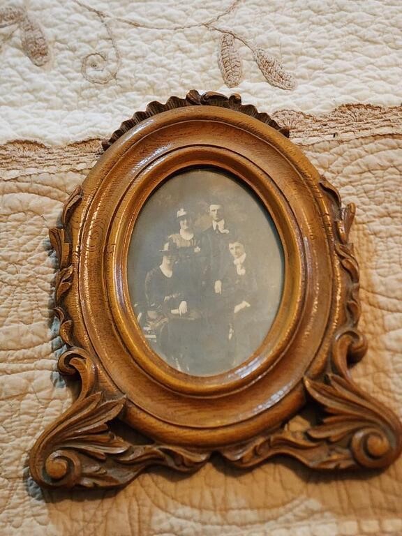 Vintage Solid Wood Picture Frame