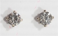 14K White Gold Champagne Diamond (0.22ct) earrings