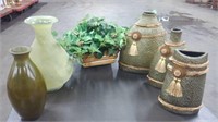 Green Vases & Greenery