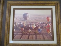 Vintage Framed Early Balloon Fiesta  photo