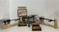 3 vintage / antique balance scales - Voland and