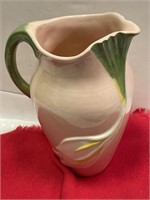 Home Crafted 9.5" Floral Pitcher- Light Crazing