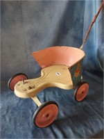 1950's Era Childs Doll Toy Litho Stroller