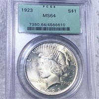 1923 Silver Peace Dollar PCGS - MS64