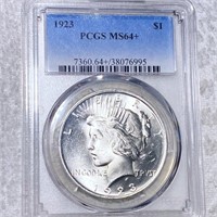 1923 Silver Peace Dollar PCGS - MS64+