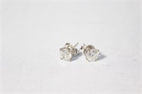 14kt Gold Diamond Stud Earrings - 2 Carats