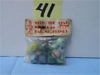 (14) Mr. Peanut Agate Marbles in Original Pack