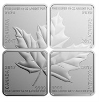 2017 Maple Leaf Quartet - Pure Silver 4-Piece Set