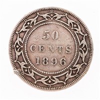 Canada 1896 Victoria Sterling Silver 50 cents