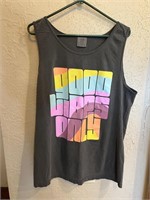 Size Lg  Comfort Color Tank Top - Good Vibes Only