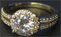 925 stamped gemstone ring size 11
