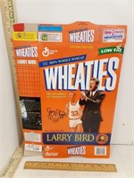 Larry Bird Signed Wheaties Cereal Box