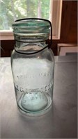 c1890s Trade Mark Lightning Putnam 629 Aqua Glass