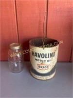 Havoline Motor Oil Can