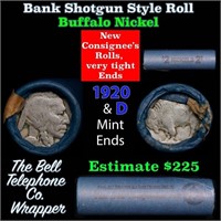 Buffalo Nickel Shotgun Roll in Old Bank Style 'Bel