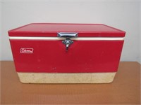 Metal Coleman Cooler 22"x12"x13"