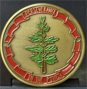 Perseverance in the pines challenge coin