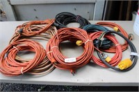Grouping of Electrical Extension Cords