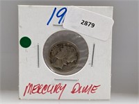 1916 90% Silv Mercury Dime