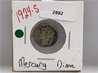 19254-S 90% Silv Mercury Dime