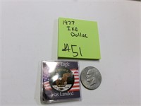 1977 Eisenhower dollar coin