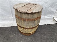 Vtg. Wooden Stave Barrel