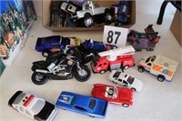 Collection of Toy Cars & Trucks (Metal & Plastic)