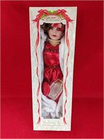 American Classics Christmas Ruby Porcelain Doll