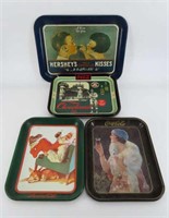 Coca-Cola and Hershey Advertising Trays