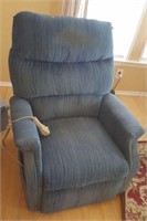 Blue Electric Recliner