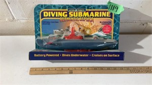 Diving submarine replica