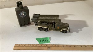 Plastic military truck replica