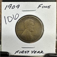 1909 WHEAT PENNY CENT
