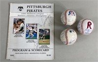 Multi Signed Reading Phillies & Related Baseballs