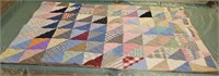 Homemade Triangle Quilt
