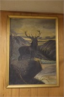 Vntg Elk O/C