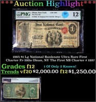 ***Auction Highlight*** 1865 $1 Lg National Bankno