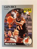 GLEN RICE ROOKIE 1990-91 HOOPS CARD
