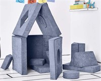 Yourigami 12-piece Kid’s Convertible Play Fort