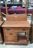 Nice Unique Antique Oak Wash Stand